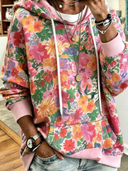 Vintage Hoodie Floral Hoodie