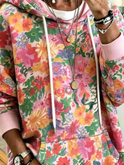 Vintage Hoodie Floral Hoodie