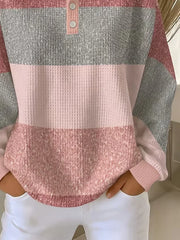 Casual Abstract Crew Neck Long Sleeve Sweatshirt