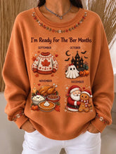 Casual Christmas Crew Neck Long Sleeve Sweatshirt