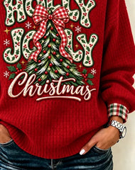 Casual Plaid Henley Collar Long Sleeve Sweatshirt