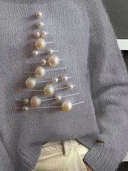 Women Christmas Long Sleeve Comfy Vintage Printing Sweater