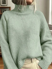Women Plain Long Sleeve Comfy Vintage Printing Sweater