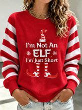 Vintage Striped Fun Crew Neck Long Sleeve Sweatshirt