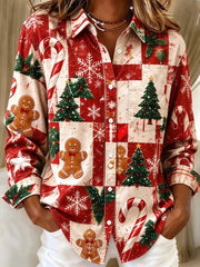 Women's Fun Playful Christmas Shirt