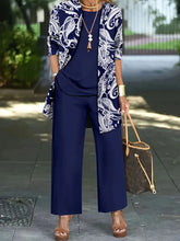 Women Paisley Printing Matching Outfit Daily Long Sleeve Casual Spring/Fall Multi-Piece Set Matching Set