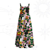 Daisy Cat? Garden Wide Straps Maxi Dress