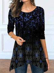 Casual Ethnic Crew Neck T-Shirt