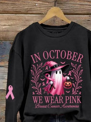Halloween Crew Neck Long Sleeve Sweatshirt