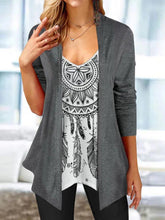 Solid Color Casual Long Sleeves Cardigan Tops