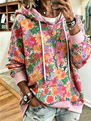 Vintage Hoodie Floral Hoodie