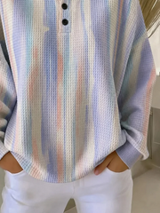 Casual Abstract Crew Neck Long Sleeve Sweatshirt