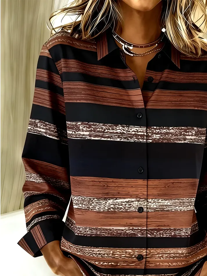 Vintage Casual Shirt Collar Loose Shirt