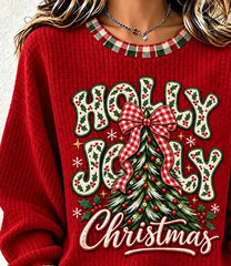 Casual Plaid Henley Collar Long Sleeve Sweatshirt