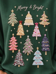 Casual Christmas Crew Neck Long Sleeve Sweatshirt