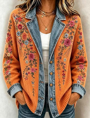 Women Casual Floral Printed Cardigan