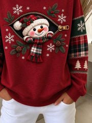 Christmas Casual Vintage Printing Sweatshirt