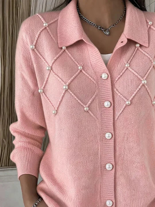 Women Casual Abstract Long Sleeve Comfy Vintage Printing Cardigan