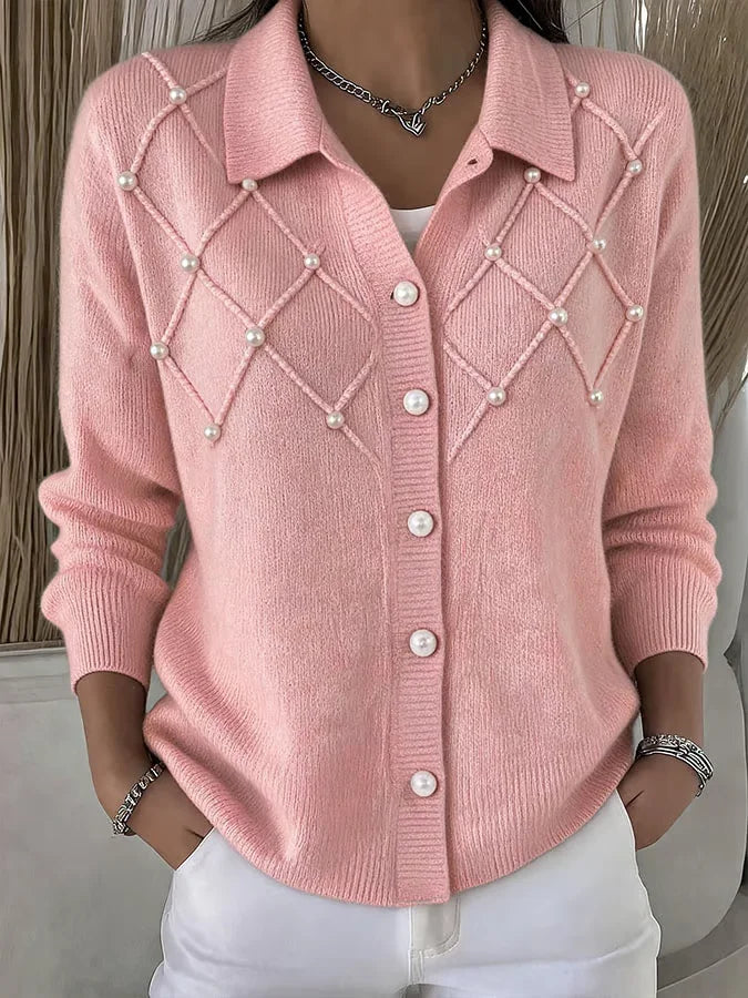 Women Casual Abstract Long Sleeve Comfy Vintage Printing Cardigan