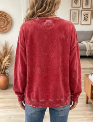 Women Sleigh All Day Snowman Graphic Sweatshirt