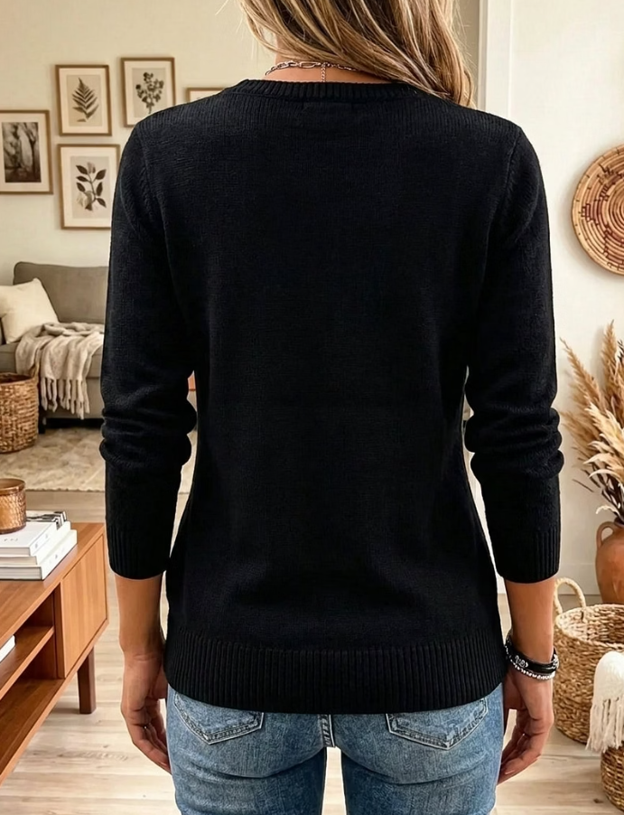 Women's Casual Christmas Tree Graphic Knit Sweater