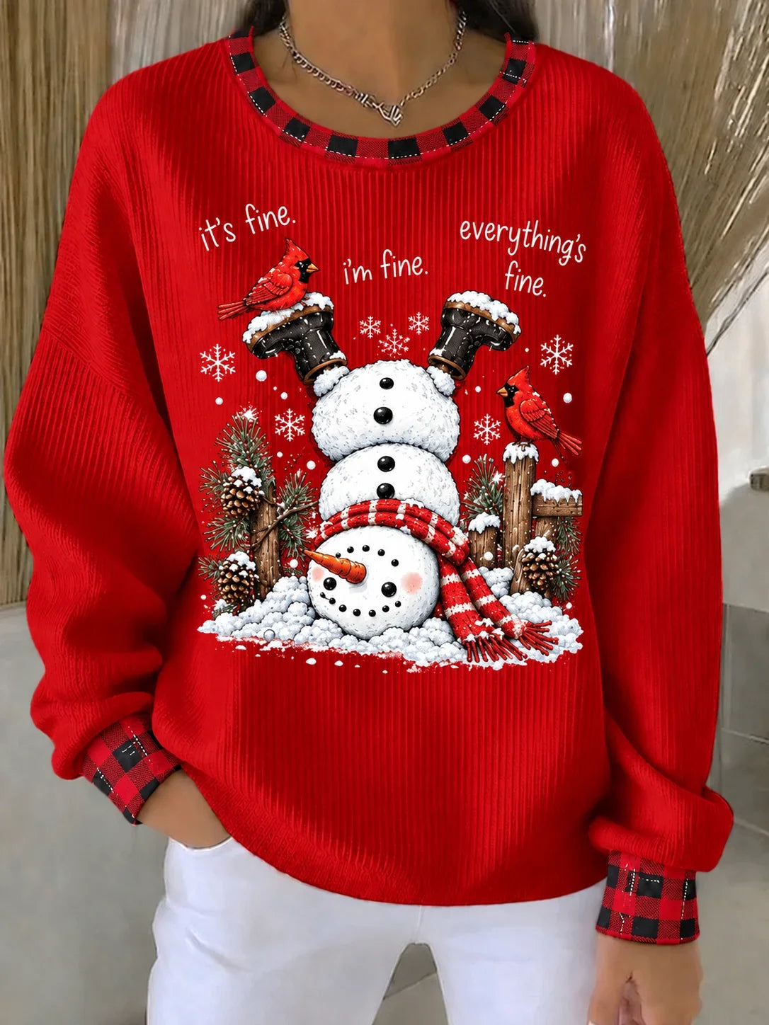 Casual Regular Fit Text Letters Printing Party Sweatshirt