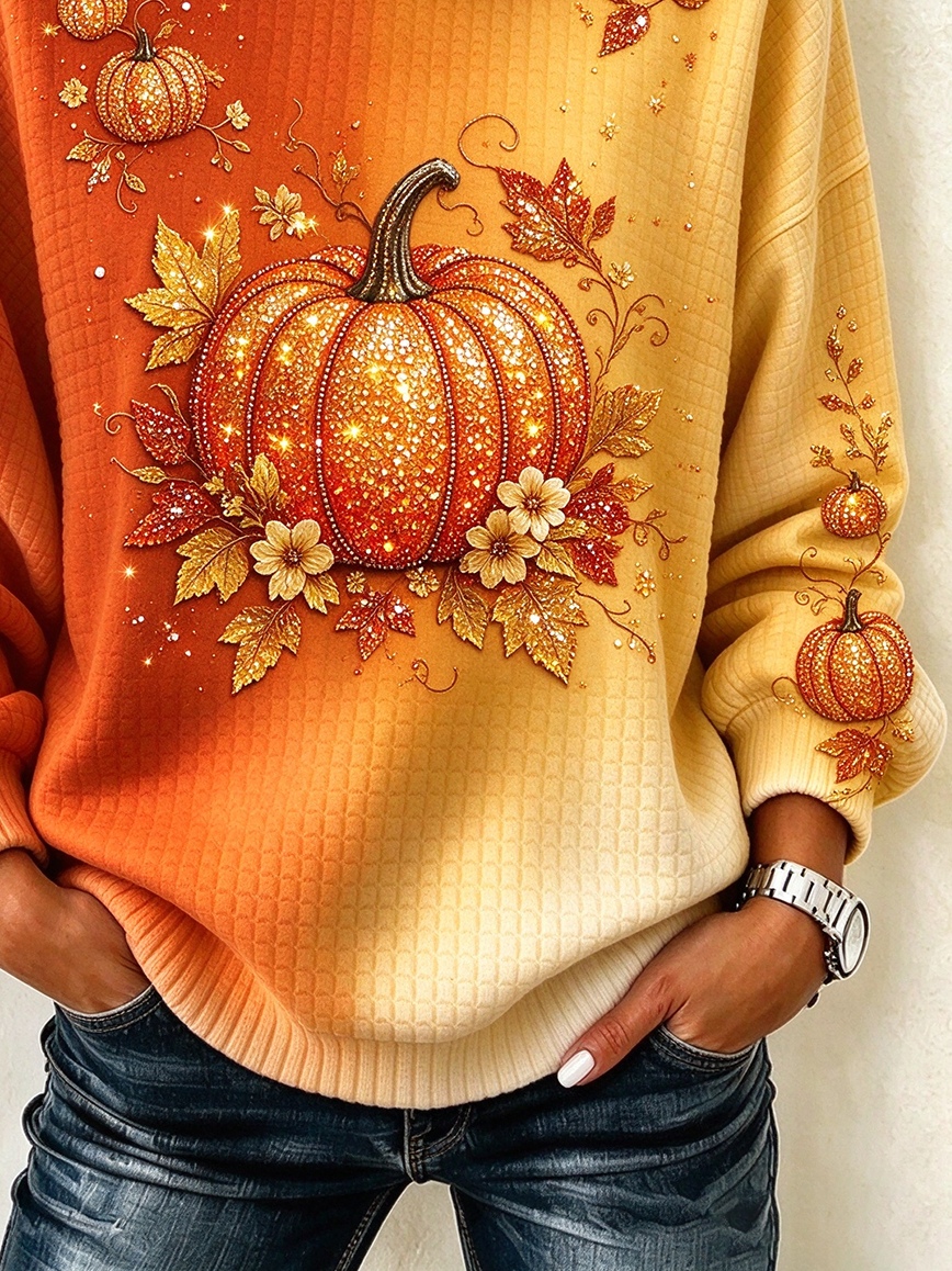 Casual Maple Leaf Hoodie Long Sleeve Hoodie