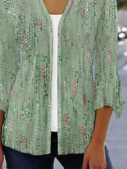 Random Print Loose Kimono