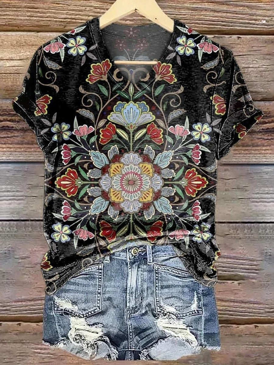 Special V-Neck Short Sleeve Tops
