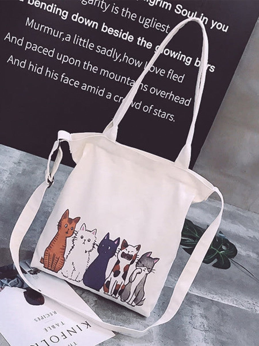 Lovely Crowded Cats Graphic Utility Bag