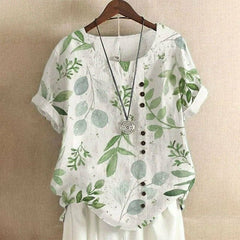 Women's O Neck T Shirts Casual Rolled Short Sleeve  Summer Tops Loose Fit