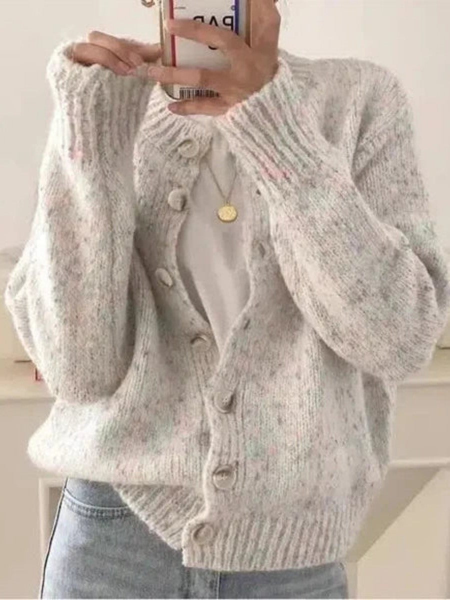 Ivory Long Sleeve Vintage Cardigan