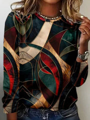 Abstract Print Vintage T-Shirt
