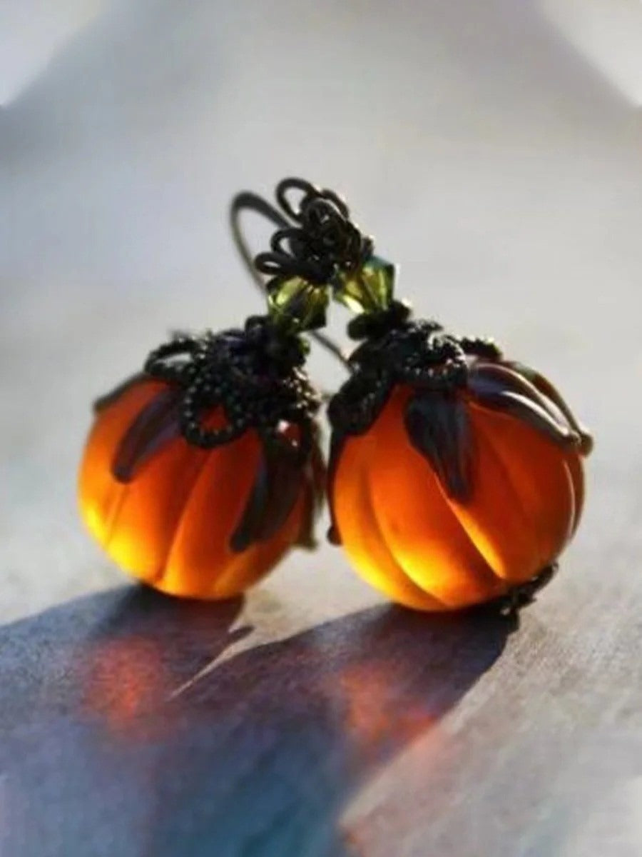 Halloween Vintage Pumpkin Earrings