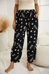 Casual Floral Printed Pockets Women All Season Pants