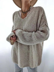 V Neck Casual Wool/Knitting Sweater